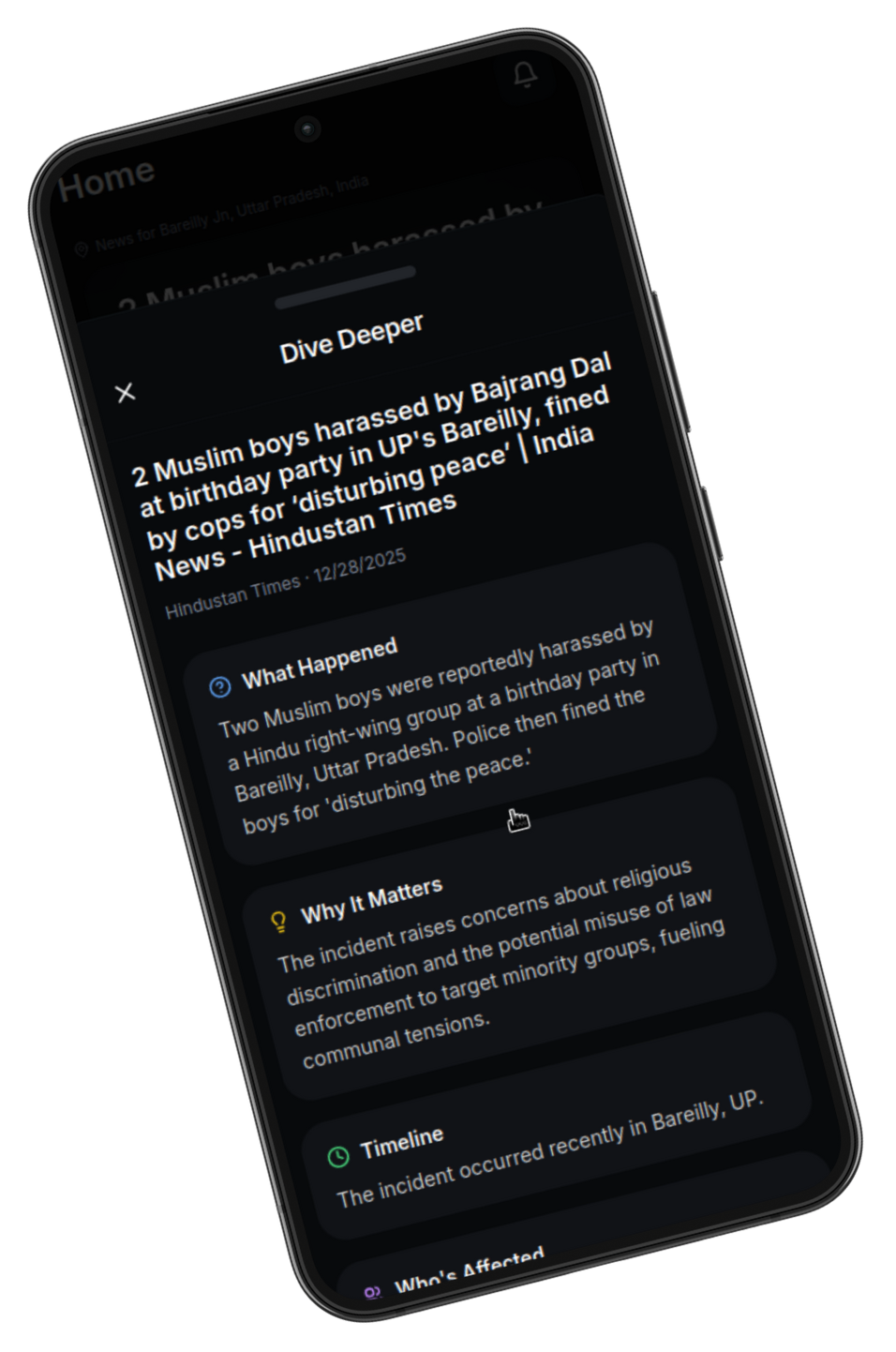 Informatio Iceberg Mode - Deep AI News Context Analysis